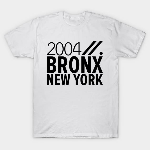 Bronx NY Birth Year Collection - Represent Your Roots 2004 in Style T-Shirt by Boogosh